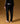 Straight cashmere pants - Black