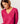 Jersey de lana merino con cuello de pico - Rosa Tonificado