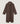 Long knitted coat - Havana Brown