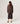 Oversized open cardigan - Havana Brown