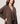 Oversized open cardigan - Havana Brown