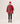 Abrigo oversize de lana hervida - Rojo
