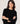 Jersey ancho de cachemir - Negro