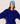 Poncho de cachemira manga 3/4 - Azul Ultramarino