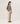 Jersey oversize de cachemir con cuello de pico - Beige