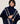Fringed cashmere stole - Navy Blue