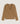 Jersey de cachemir con cuello de pico - Camel Marrón