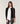 Round neck wool lace sweater - Black