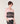 Striped V-neck sweater in merino wool - Pearl Pink