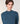Jersey de lana merino con cuello alto - Azul Denim