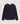 Jersey de lana merino con cuello redondo - Azul Marino