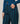 Straight printed canvas pants - Blue