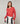 Merino wool round neck sweater - Orange Corail