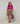 Merino wool round neck sweater - Fuchsia