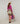 Merino wool round neck sweater - Fuchsia