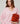 Jersey oversize de lana con cuello de pico - Rosa Pálido