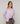 Conjunto twin de seda con cuello redondo - Lilas