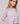 Conjunto twin de seda con cuello redondo - Lilas