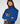 Jersey de cuello alto de lana merino - Azul Azur